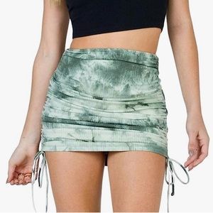Tie Dye Mini Skirt